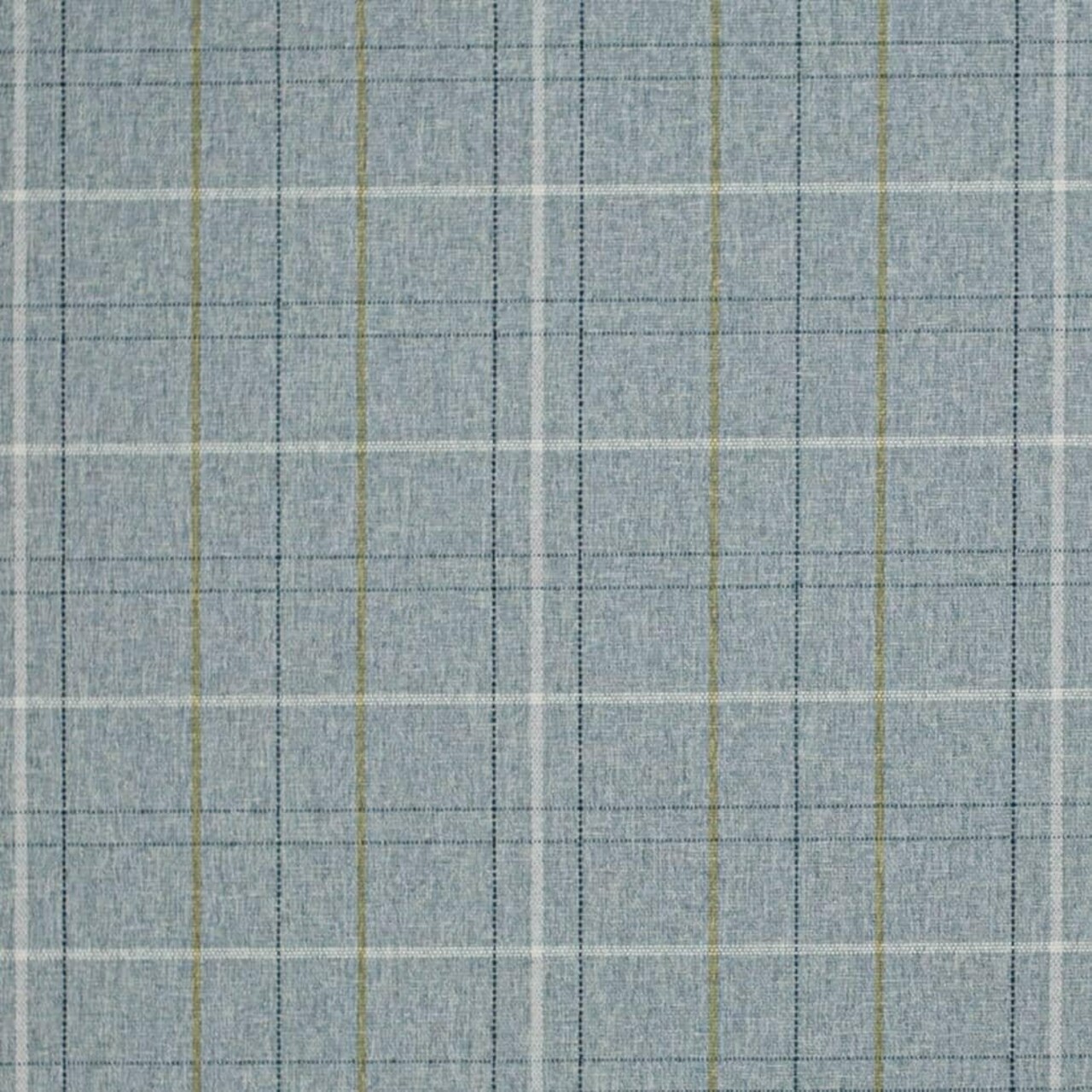 Blue Stain Resistant Performance Pet Friendly Plaid Woven Pattern Upholstery Fabric by The Yard - SKU: Cairo Cadet